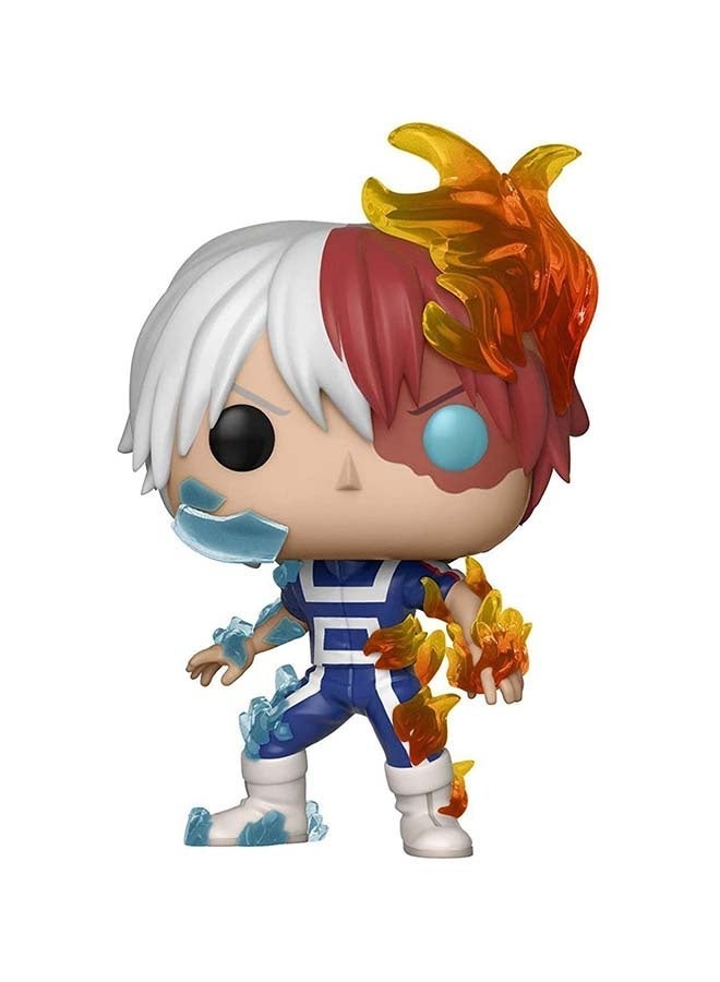 بوب! My Hero Academia Todoroki Shoto Bobblehead - 10cm Anime Collectable with Bobbling Head, نصف ساخن نصف بارد تصميم وقاعدة عرض لمجموعات الأنيمي وهدايا عيد الميلاد - Image 1